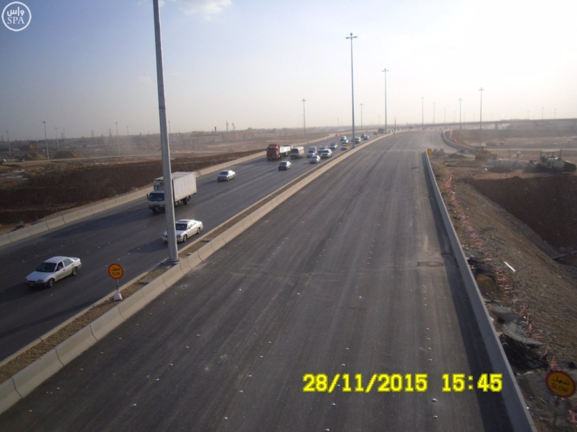 افتتاح المسار المتجه غربًا من تقاطع طريق الشيخ جابر مع طريق خريص