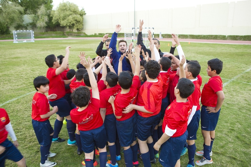 انطلاق أولى تدريبات مدرسة برشلونة في الرياض