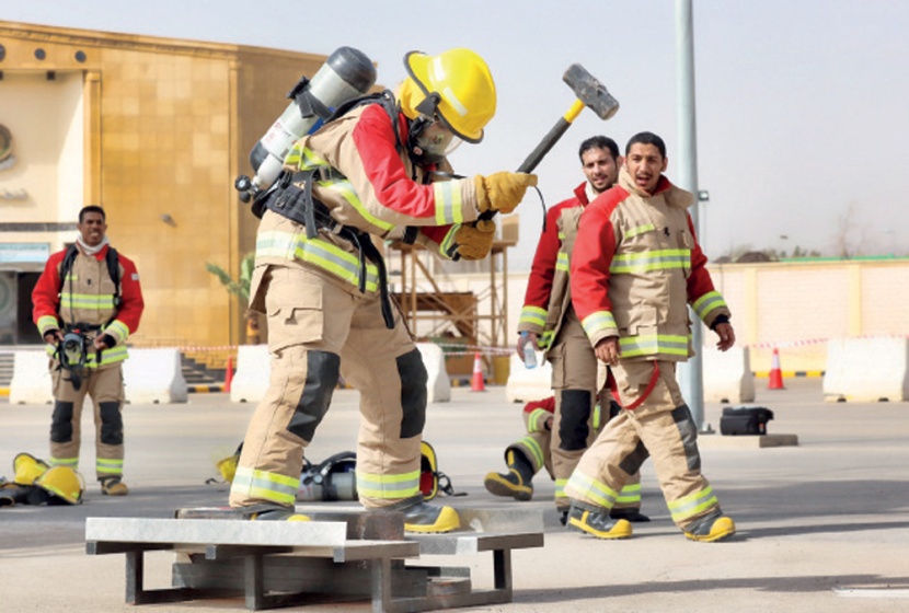 إطفائيو «السعودية للكهرباء» يستعدون لتحدي إطفائيي العالم في بطولة الإمارات العالمية