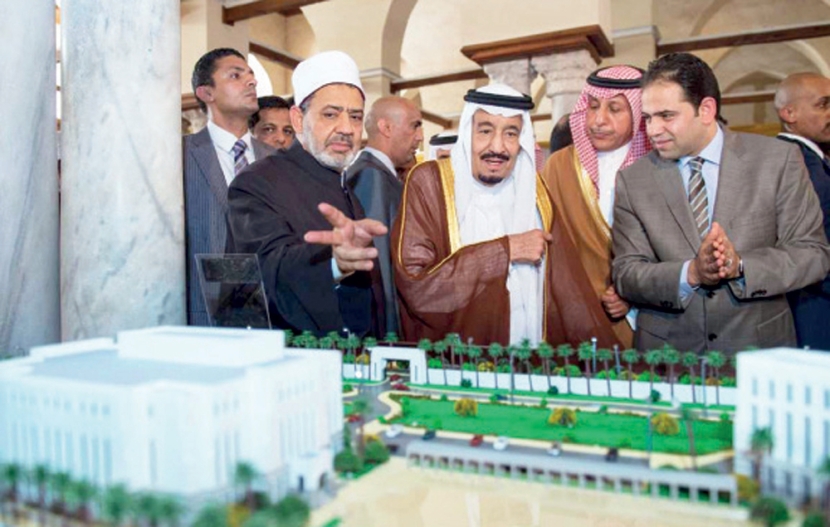 خادم الحرمين يزور الأزهر ويضع حجر الأساس لمدينة البعوث الإسلامية