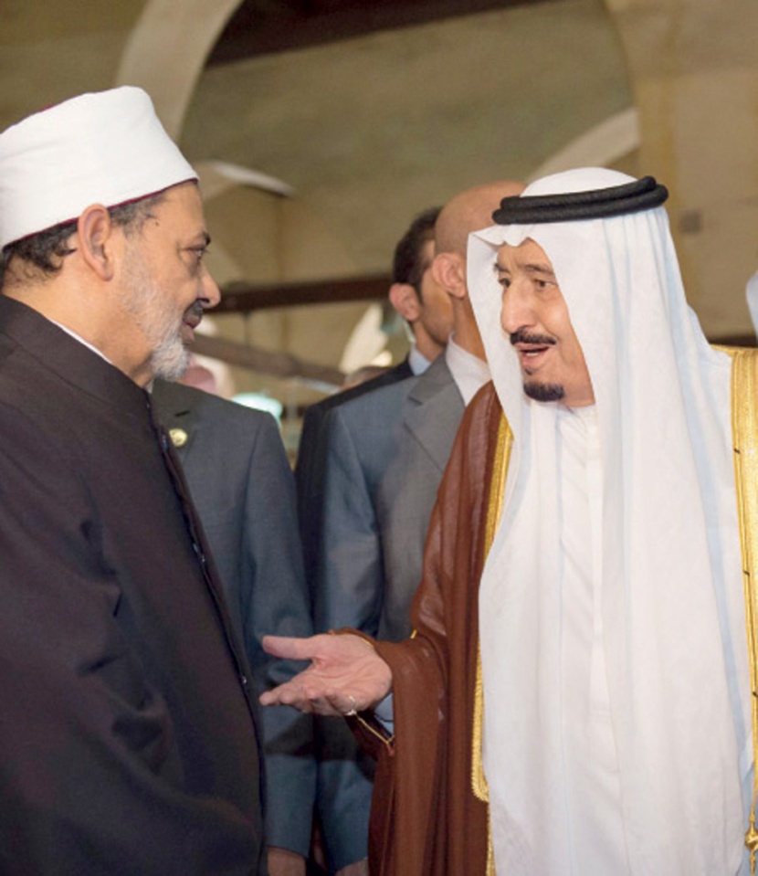 خادم الحرمين يزور الأزهر ويضع حجر الأساس لمدينة البعوث الإسلامية