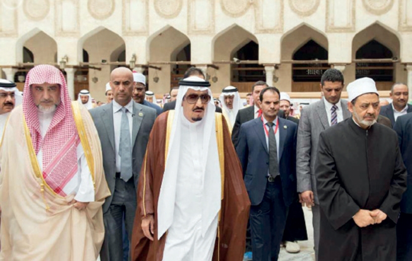 خادم الحرمين يزور الأزهر ويضع حجر الأساس لمدينة البعوث الإسلامية