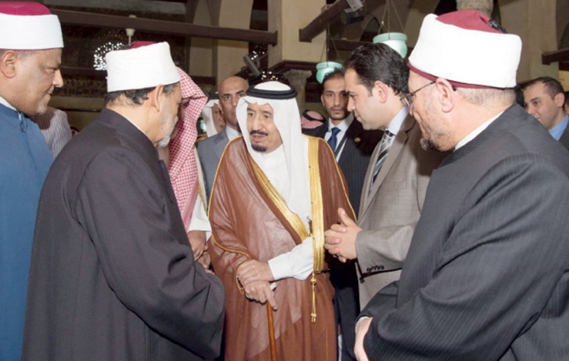 خادم الحرمين يزور الأزهر ويضع حجر الأساس لمدينة البعوث الإسلامية