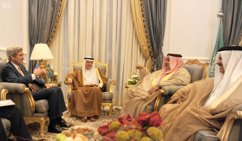 وزير الخارجية يستقبل وزيري خارجية البحرين والولايات المتحدة