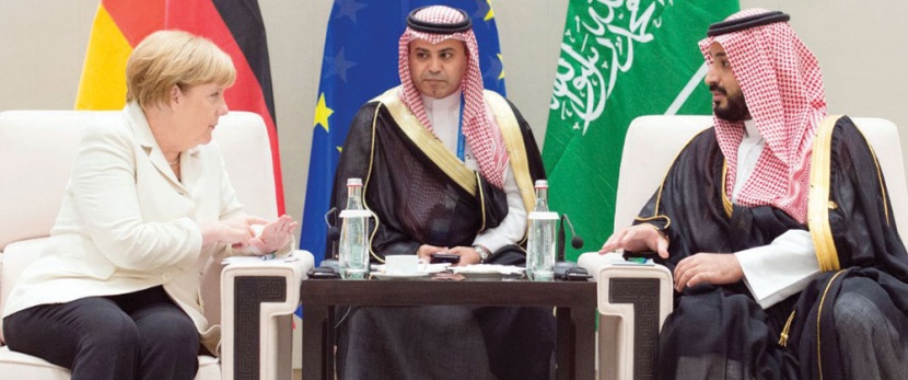 .. ويبحث تطورات الأوضاع الإقليمية والدولية مع المستشارة الألمانية