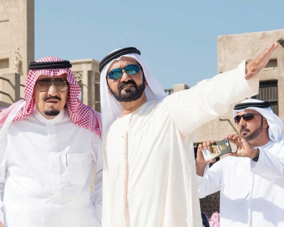 خادم الحرمين يزور منطقة الشندغة التاريخية في دبي