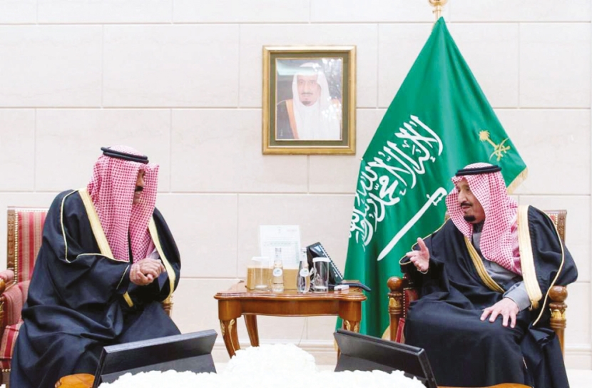خادم الحرمين يستقبل ولي عهد الكويت ورئيس مجلس الوزراء ووزير الخارجية