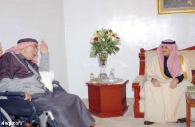 أمير تبوك يطمئن على العودة ويزور الشيخ الناصر