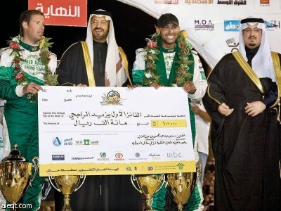 الأمير سعود بن عبد المحسن يتوج الراجحي بطلا  لرالي حائل 2009