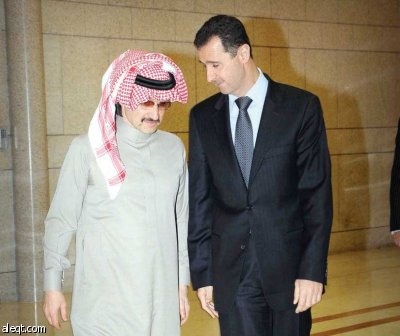 الأسد يبحث مع الوليد بن طلال استثمارات " المملكة القابضة" في سورية
