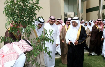 أمين منطقة الرياض يدشن أسبوع الشجرة الثاني والثلاثون