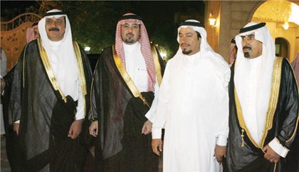 الأمير مشعل بن عبد الله في ضيافة الشيخ عبد الكريم الجربا