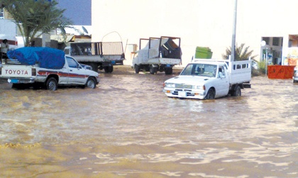 الأمطار تكشف عيوب الجوف والأحياء الجديدة في سكاكا