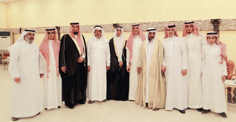 العمران والهذيلي يحتفلان بـ «عبد العزيز»