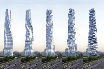 هل ترى الأبراج الدوّارة النور مع تقنية الهندسة المعمارية؟