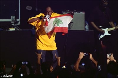 مغني الراب الأمريكي سنوب دوغ يحيي حفلاً في العاصمة اللبنانية بيروت.