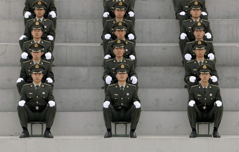 شعبة الشرطة العسكرية في بكين تشارك في الذكرى الـ60 لتأسيس جمهورية الصين الشعبية.