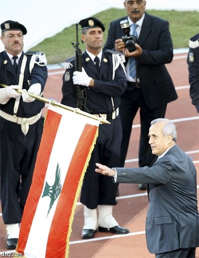افتتاح الدورة السادسة للألعاب الفرنكفونية في مدينة كميل شمعون الرياضية والتي ستستمر 10 أيام في بيروت.