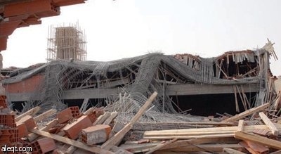 جدة: مقتل وإصابة 8 في انهيار مسجد تحت الإنشاء