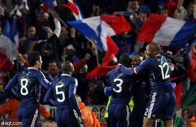 فرنسا تفوز على ايرلندا في ذهاب الملحق الأوروبي في تصفيات كأس العالم