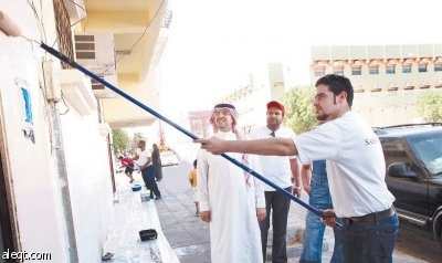 «ساب» يشارك في ترميم مساكن الثقبة