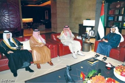 الوليد بن طلال في رحلة عمل لأبوظبي ويلتقي الشيخ منصور بن زايد