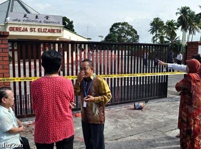 اعتقال 8 أشخاص على خلفية إحراق كنيسة في ماليزيا