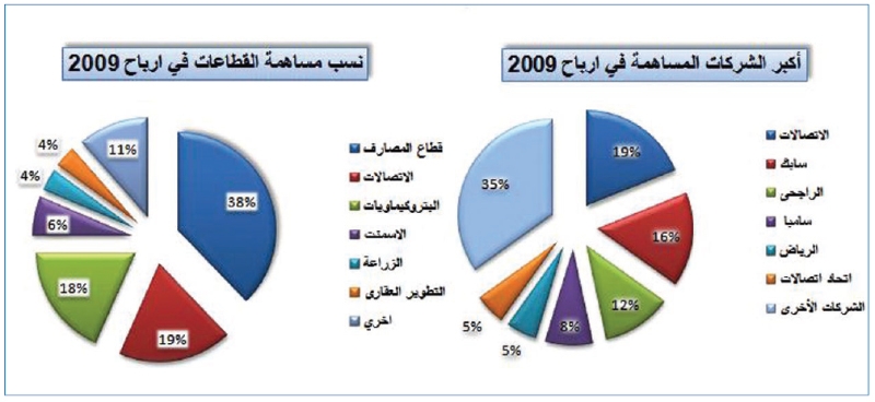 حصيلة 2009.. 88 شركة تربح 62.7 مليار و30 تخسر 5.5 مليار