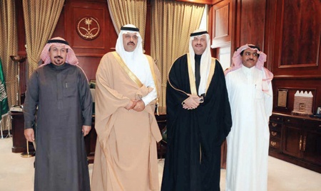 نائب أمير حائل يستقبل مشعل السديري