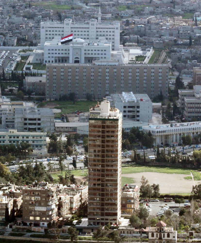منظر لوسط العاصمة السورية دمشق.