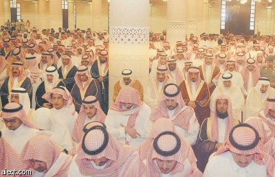 تأدية صلاة الميت على الأمير فهد بن سعود الكبير