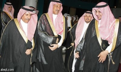 الأمير سعود بن ثنيان يحتفل بزفاف كريمته إلى فيصل آل الشيخ