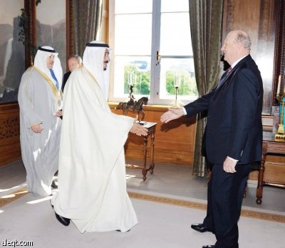 ملك النرويج يستقبل الأمير سلمان في أوسلو