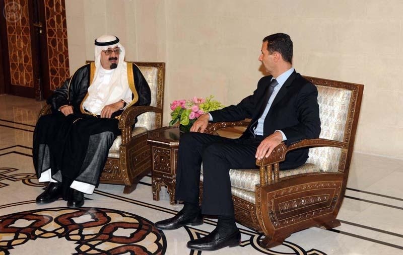 خادم الحرمين والرئيس السوري يبحثان مجمل القضايا والمستجدات على الساحة العربية