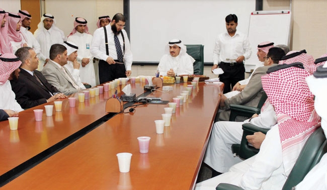 استقبال لتبادل التهاني في معهد الملك عبدالله للبحوث