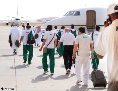 المنتخب السعودي يصل الدوحة