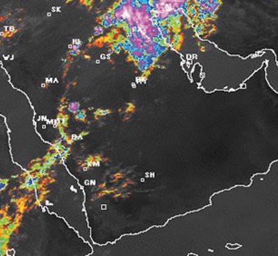أمطار على الرياض والقصيم اليوم .. وحزام سحابي على الشرقية