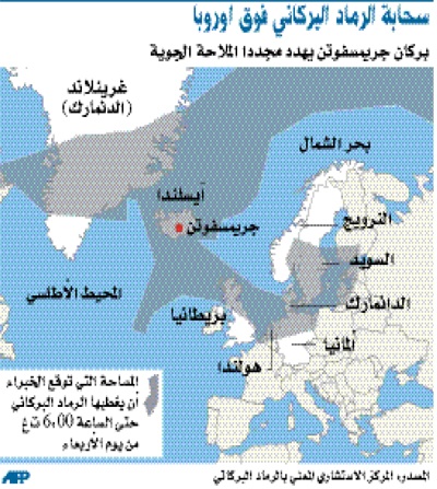 توقف تصاعد رماد بركان آيسلندا .. وشركات الطيران تستأنف الرحلات