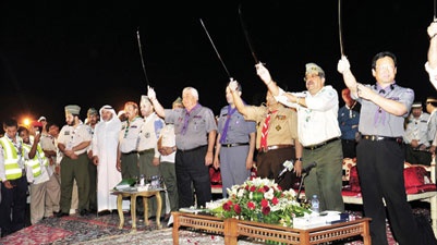 8 آلاف كشاف يحتفلون كرنفاليا  باليوم الوطني في «أبرق الرغامة»