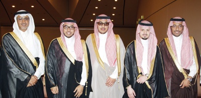 المنجم يحتفلون بزفاف كريمتهم إلى بندر المشاري