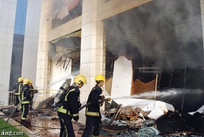اكسا للتأمين تتلقى بلاغ حريق مركز سنتر بوينت .. والدفاع المدني يعثر على جثة رصدتها الكاميرات الساعة 3.30 فجرا