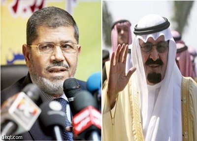 الملك يهنئ محمد مرسي بمناسبة اختياره رئيساً لمصر