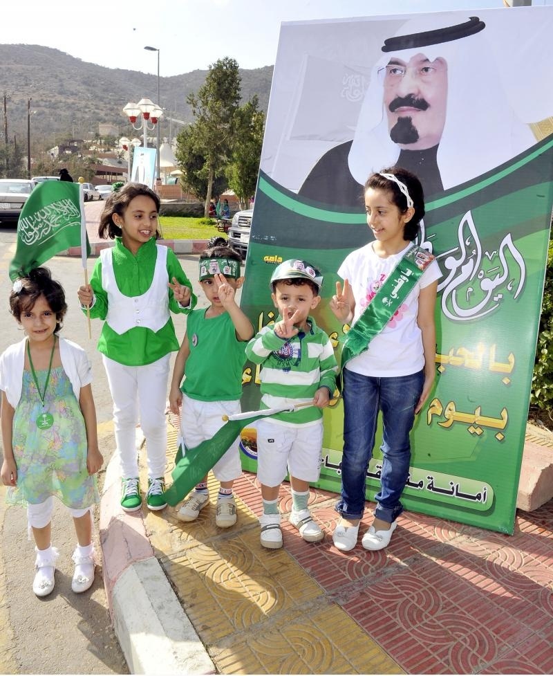قصة مصورة: مدن المملكة تحتفل باليوم الوطني