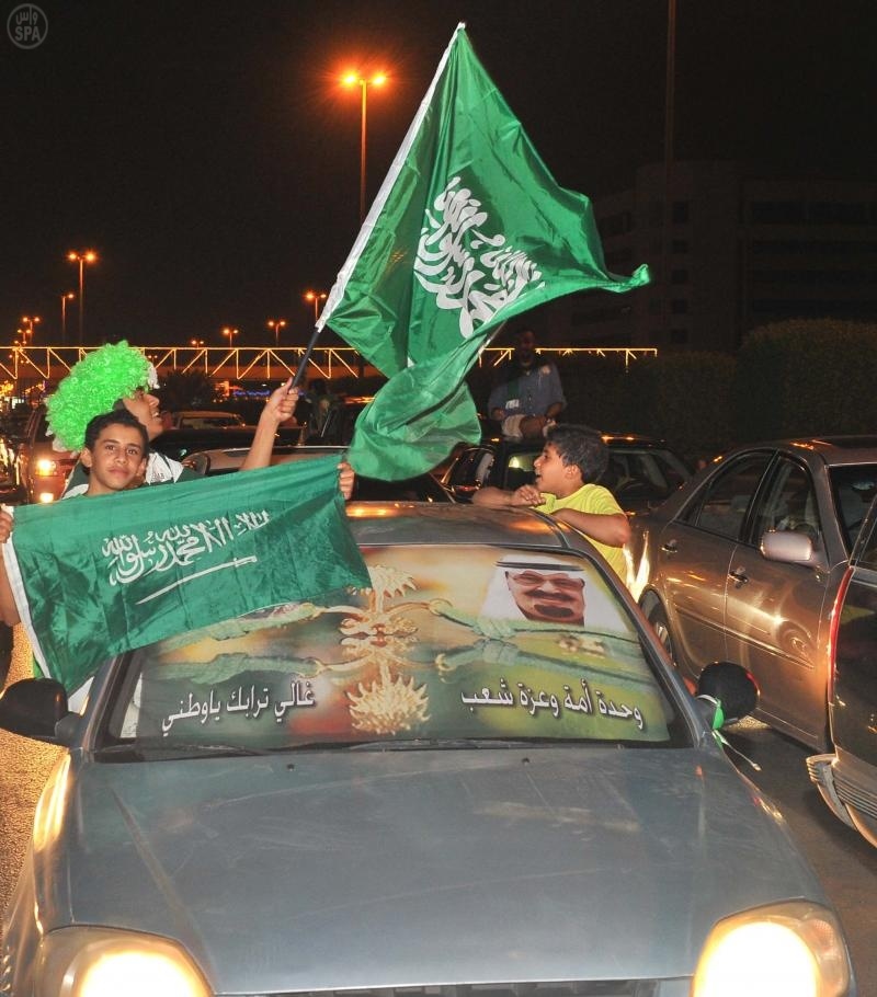 قصة مصورة: مدن المملكة تحتفل باليوم الوطني