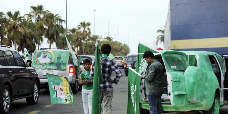 قصة مصورة: مدن المملكة تحتفل باليوم الوطني