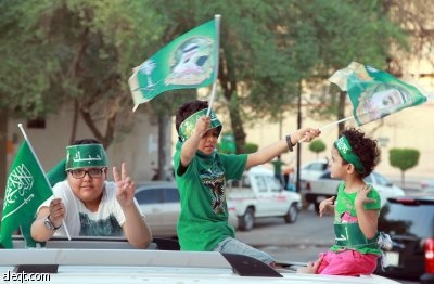 قصة مصورة: مدن المملكة تحتفل باليوم الوطني