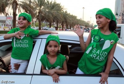 قصة مصورة: مدن المملكة تحتفل باليوم الوطني