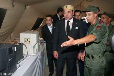 ملك المغربي يزور مخيم الزعتري للاجئين السوريين