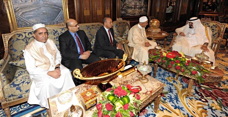 خادم الحرمين الشريفين يستقبل رئيس المؤتمر الوطني الليبي العام