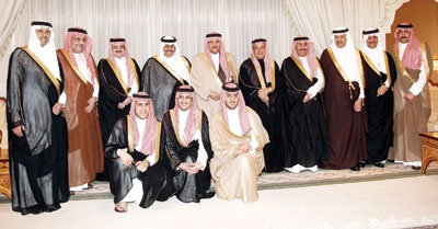 سلطان بن فهد بن سلمان يحتفل بزفافه على كريمة منصور بن مشعل
